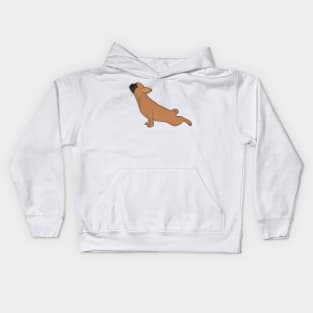 Cute French Bulldog doing Yoga, Funny Dog Lover Kids Hoodie